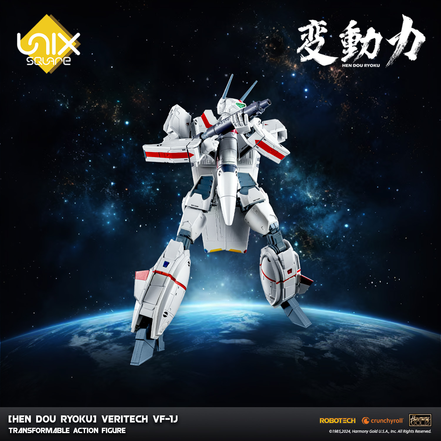 [Hen Dou Ryoku] Veritech VF-1J Transformable Action Figure